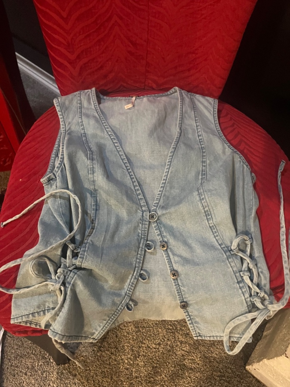 Free People | Denim Vest | XS - Picture 7 of 7